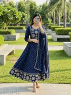 Solid Angrakha Kurta Set for Women 
