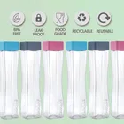 KS Concave Plastic water bottle With Square Cap, Square Shape Water Bottle For Gym, School, Office 