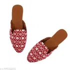 Juttis for Women (Red, 4)