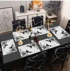 Grover Table Placemats for Kitchen/Dining Table Pack of 6 White Butterfly