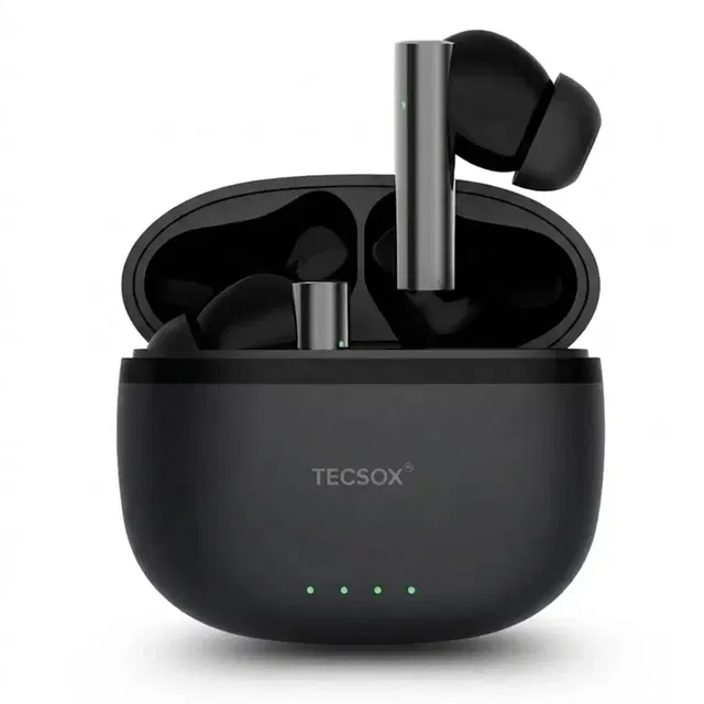 TecSox Bullet S26 Wireless Earbuds – 30H Playtime, Deep Bass, 13mm Drivers, Crystal Clear Sound