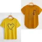 Cotton Blend Round Neck T-Shirt for Women 