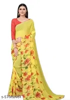 Georgette Abstract Saree for Women 
