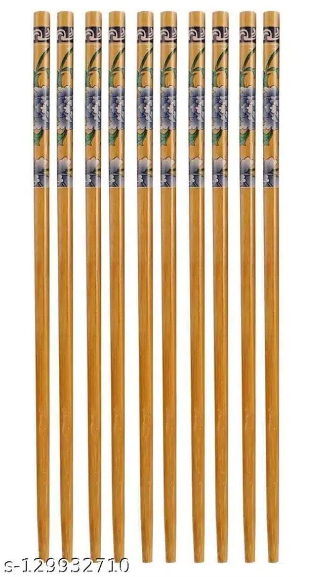 Wooden Chopsticks for Kitchen (Brown, Set of 5)