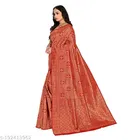 Kanjivaram Jacquard Silk Saree With Unstitched Blouse Piece for Women 