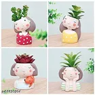 Ceramic Decorative Cute Girls Pot for Home Decor 