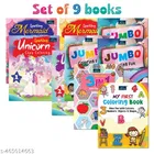 Bookford Cute Copy Coloring Books Amazing Combo Set for kids - Set of 9 books - Unicorns, Mermaid, Alphabet, and Many more