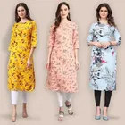 Women Crepe Printed Kurta 
