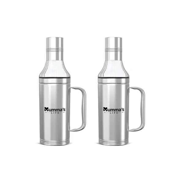 Stainless Steel Oil Dispenser 750ml ,(Pack Of 2)