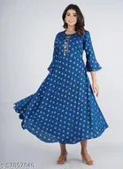 Rayon Printed Kurti for Women 