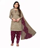 Crepe Unstitched Dress Material for Women 