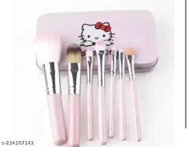 Premium Makeup Brushes (Multicolor, Set of 7)