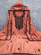 Vichitra Silk Embroidered Punjabi/All Over Suits for Women 