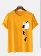 Best Hot Selling Cotton Blend Half Sleeves T-Shirt For Men 