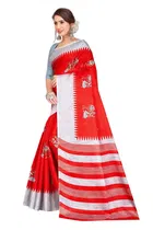 Khadi Silk Printed Saree for Women 