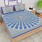 Cotton Queen Bedsheet with 2 Pillow Cover 