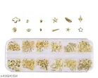 Professional Nail Art 3D Gold & Black Nail Art Rhinestones Fancy Shaped Crystals and Stone
