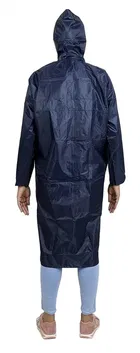 Solid Overcoat with Hoods and Side Pocket Raincoat for Women 