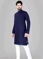 Cotton Solid Kurta with Pyjama for Men 