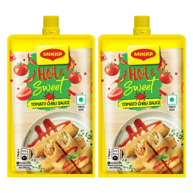 मैगी हॉट एंड स्वीट टोमेटो मिर्च सॉस 2X75 g (पैक ऑफ 2)