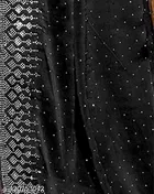 Georgette Solid Saree For Women, Black