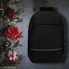 Polyester Backpack for Men & Women, Black