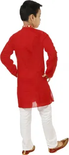 Cotton Embroidery Kurta & Pajama Set for Boys 