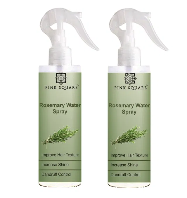 Pink Square Rosemary Water Hair Spray (100 ml, Pack of 2)
