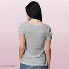 Cotton Blend T-shirt for Women, Grey 