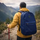 Lightweight Navy Blue Casual Laptop Backpack for Men & Women