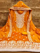 Vichitra Silk Unstitched Dress Material for Women 