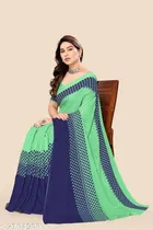 Georgette Printed Saree for Women 