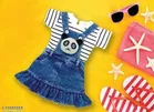 Dungaree with Top for Girls 