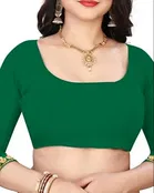 Lycra Blend Solid Saree for Women 