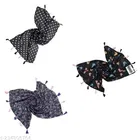 Chiffon Scarves for Women, Black, Pack of 3