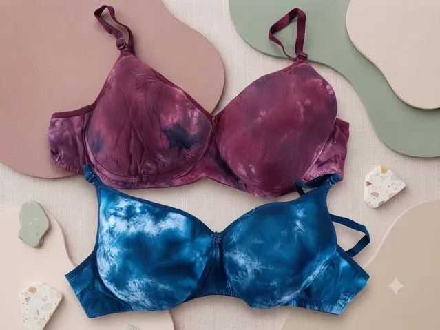 Floral Padded Everyday Bra for Women, Pack of 2 (Multicolor, 32B)