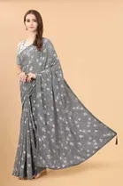 Trendy Zoya Silk Saree with Blouse Piece For Women 
