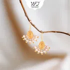 Brass Pearl Ear Cuffs for Women 