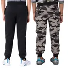 Cotton Blend Regular Fit Trackpants for Boys & Girls 