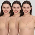Cotton Bra for Women, Multicolour, Pack of 3 