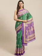 Khadi Printed Saree for Women 