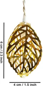 10 LED Metal Leaf Shaped Diwali Decoration String Light