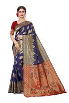Jacquard Embellished Saree for Women 