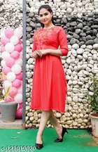 Rayon Embroidred Anarkali Kurti for Women 