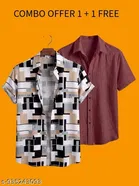 Casual Shirts for Men, Pack of 2 