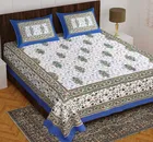 Cotton Rajasthani Jaipuri Double Bedsheet with 2 Pillow Covers 