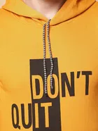 Don'T Quit Printed Fleece Hoodie for Men 