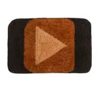 Microfiber Doormat, Brown 