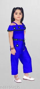 Rayon Printed Jumpsuit for Girls 