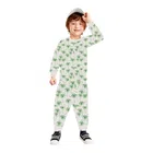 Cotton Printed Nightsuit for Kids (White, 0-3 Months)